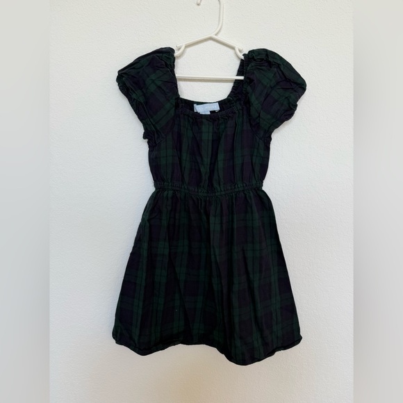 Hill House Other - Hill House Home Plaid Print Girls Dress 7/8 Green and Blue